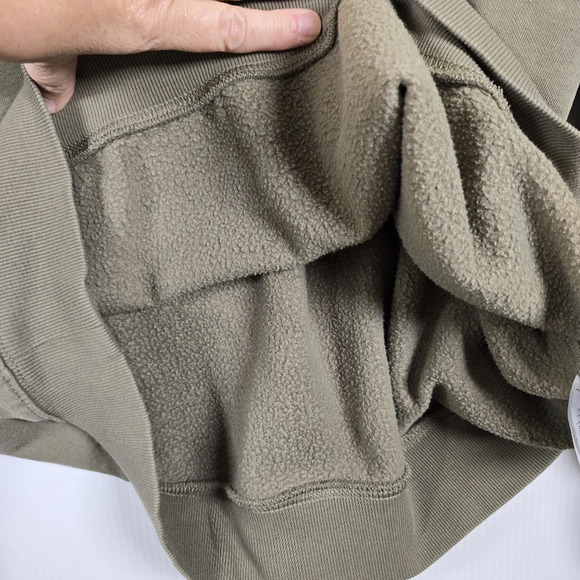 Columbia Womens Olive Green Long Sleeve Sweatshirt Logo Ribbed Cuffs Size XL - Picture 7 of 12